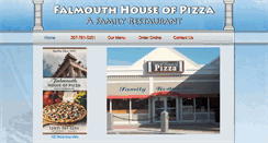 Desktop Screenshot of falmouthpizza.com